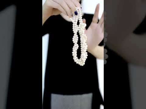 How to wear long pearl necklace? Part 2 - Rimmoto Jewelry