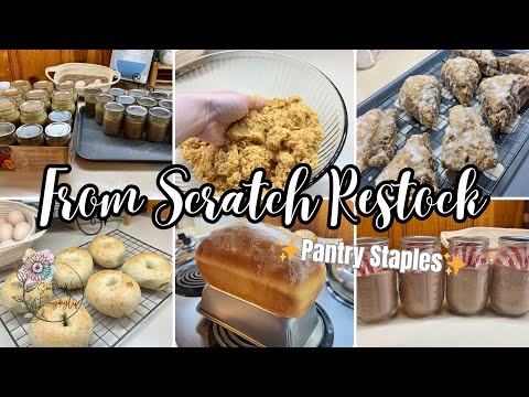 Days in the Kitchen || From Scratch Pantry Restock Must Haves!