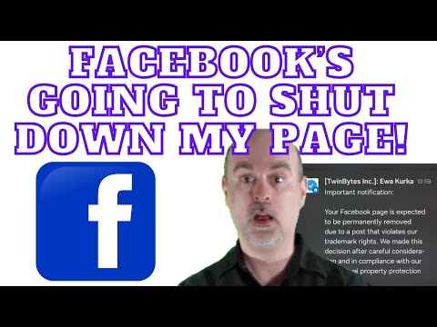 Facebook is going to permanently shut down my page - scam