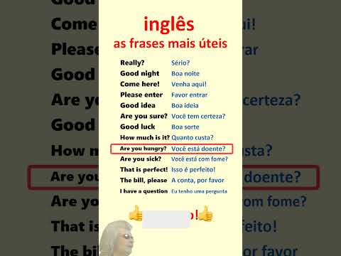 Inglês. Aprenda frases mais úteis em inglês para principiantes!