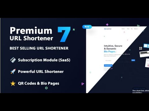 Premium URL Shortener Script Installation - Shorten Links, Customize Bio Pages & Generate QR Codes!