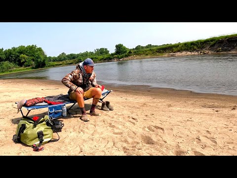 All Night SANDBAR FISHING!! (River Camping)