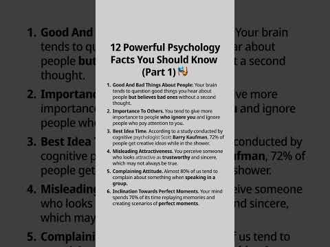 12 Powerful Psychology Facts You Should Know