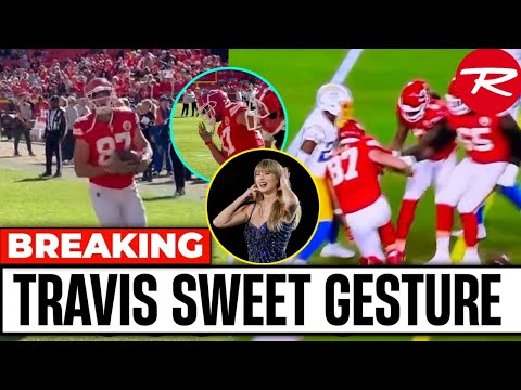 Travis Kelce DEDICATES his TOUCHDOWN to Taylor Swift During Chiefs vs Los Angeles Chargers Game