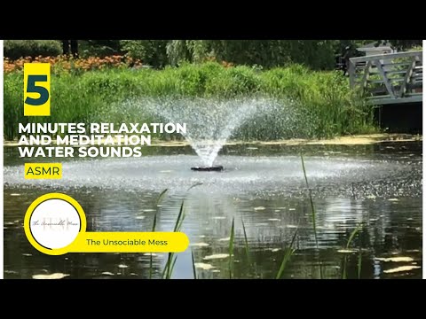 5 Minutes Relaxation and Meditation Water Sounds ASMR | Morning & Night Routine | Soothing Sounds