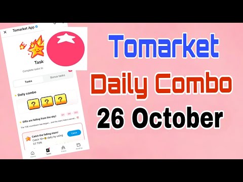 Tomarket Daily Combo 26 October | Tomarket Daily Combo | Tomarket Daily Secret Combo |