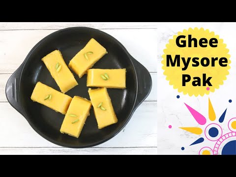 Ghee Mysore Pak | How to make perfect soft Mysore pak | Sri Krishna Sweet Style Ghee Mysore Pak