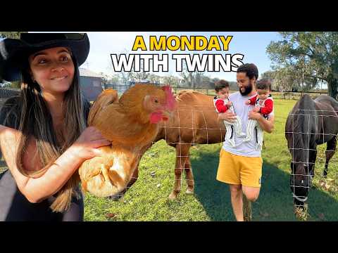 PARENTS OF TWINS - TYPICAL MONDAY AT THE FARM