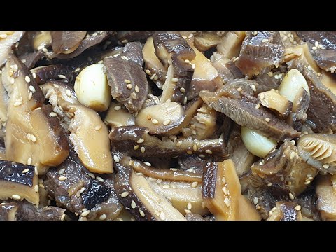 💜Braised mushroom soy sauce 콜레스테롤이 체내에 흡수되는 것을 억제해주는 건표고버섯 장조림 만들기~