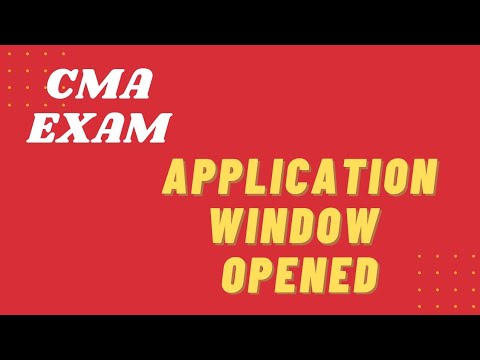 CMA students | exam registration window opened