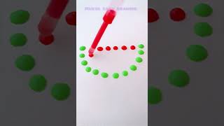 Water drops painting | how to draw Easy 3D Water drops watermelon 🍉 #Satisfyingart #painting #Shorts