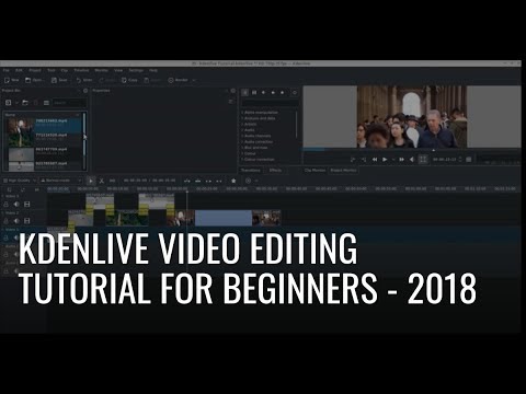 Kdenlive Video Editing Tutorial for Beginners 2018