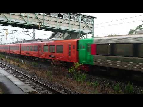 特急みどりハウステンボス久保田駅通過