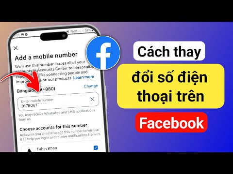 Cách thay đổi số điện thoại trên Facebook 2025 | Thay đổi số điện thoại trên Facebook