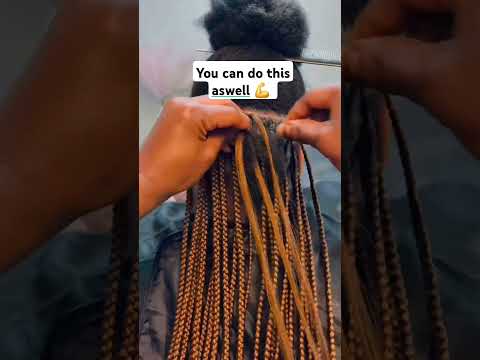 You can do this as well!!#foryou #hairstyles #subscribe #haircare #hair #knotlessbraids