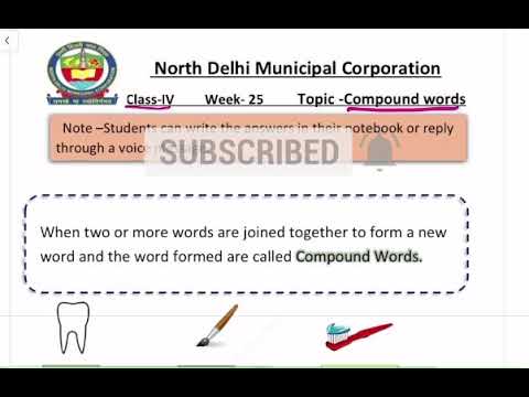 Class 4 | compound words | English Week 25 | FirstStep | worksheet solution Date 10.12.2020