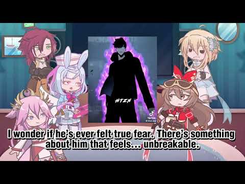 Genshin impact react to aether as sung Jin woo | Gacha life 2 | Solo Leveling | manga