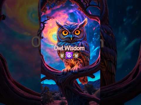 Owl Wisdom 🦉☮️🦉 #electronicmusic #psychill #psybient #chillout #owlart