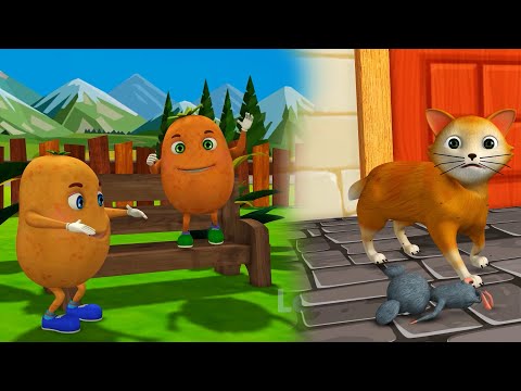 Aloo Kachaloo Beta & Billi Mausi Billi Mausi - आलू कचालू और बिल्ली मौसी बिल्ली मौसी | Kids Rhymes