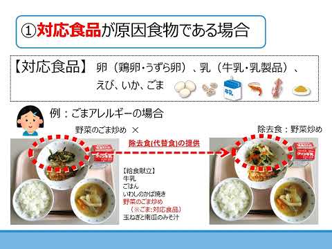 立川市の学校給食における食物アレルギー対応について