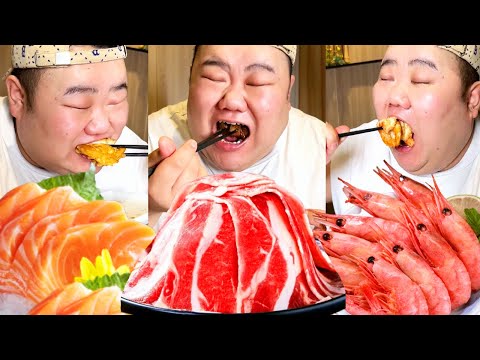 [Big Stomach King Challenge] Challenge to Eat Hefei Iron Plate Seafood Self-service! A whole piece