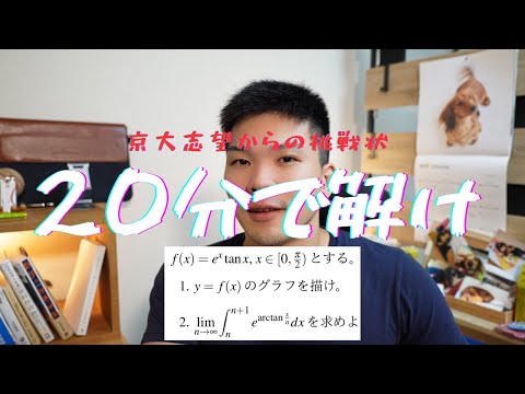 京大志望高２からの挑戦状【微分積分・極限】