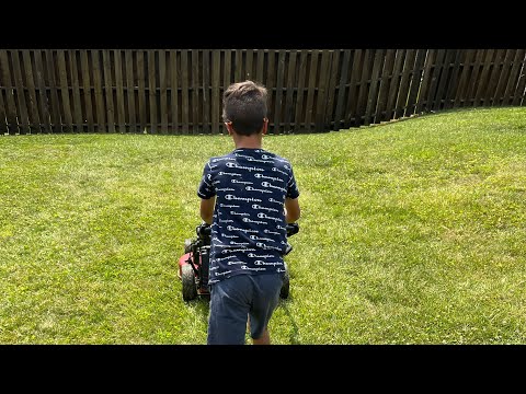 9 YR. OLD Man Handles The Toro TimeMaster 30 inch #shorts