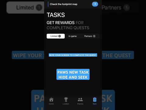 PAWS QUESTS TASK FOR TODAY 8/1/2025 : GET 10,000 PAWS FOR COMPLETING PAWS QUEST#paws#quest #airdrop