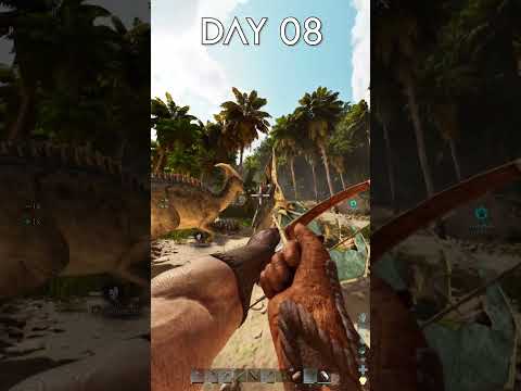 100 Days (Ark Shorts) - Day 8  #arksurvivalascended #100days