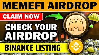 Memefi Airdrop Final Claim 🪂  Binance Listing | Memefi Airdrop Withdrawal 📌