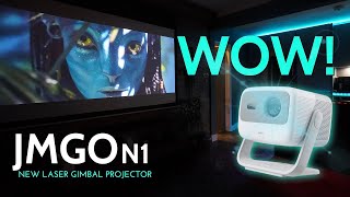 JMGO N1 Triple Color Laser Gimbal Projector | One Word WOW