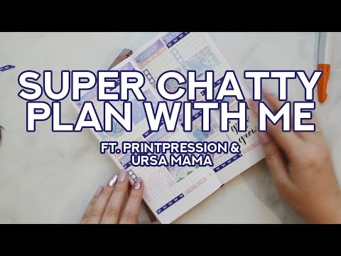 Chatty Plan with Me | PrintPression Weeks | Gratitude & Mental Health