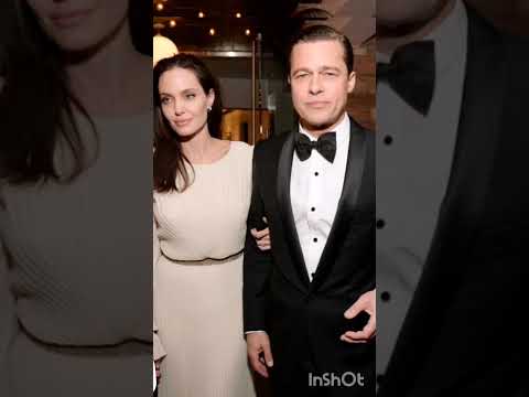 Brad Pitt with Angelina Jolie #hollywood #memorable #couple #short♥️