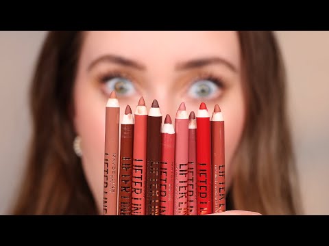 The BEST NEW Drugstore Lip Liner?! Swatching ALL 10 SHADES!