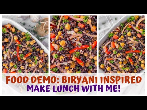 FOOD DEMO: RAW VEGAN BIRYANI INSPIRED LUNCH