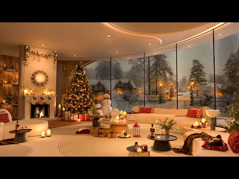 Christmas Jazz Dreams 2025 🎄 | Cozy Fireplace Ambience with Smooth Jazz for Sleep & Relaxation