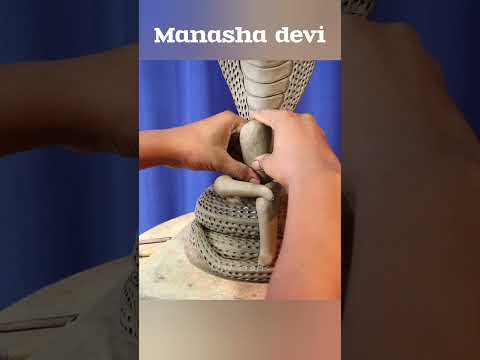 Manasha mata murti making with clay