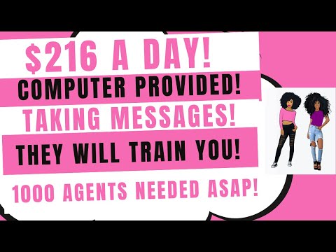 Run! No Experience $22 - $27 An Hour Taking Messages Remote Jobs + Computer Provided Work From Home