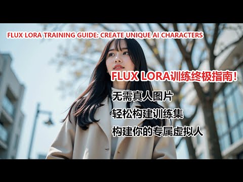 Flux LoRA训练终极指南！无需真人图片，轻松打造无版权争议的专属角色！Ultimate Flux LoRA Training Guide