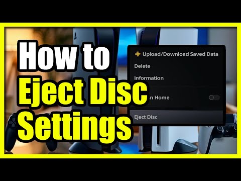 How to Eject a DISC on PS5 if Button is Broken (Settings Eject)