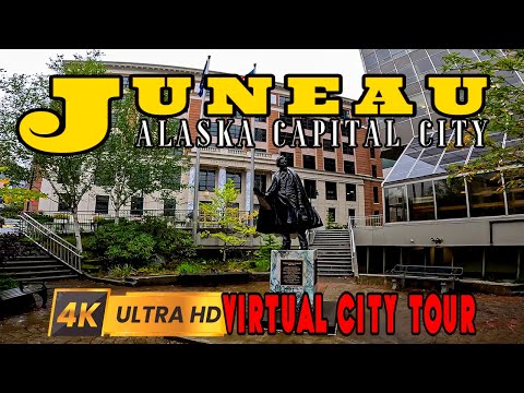 Juneau, Alaska : 4K Virtual City Tour of Alaska's Capital City