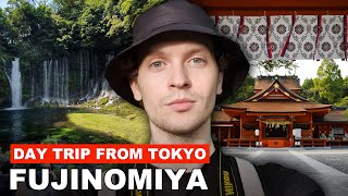 FUJINOMIYA: Shiraito Falls, Fujisan Sengen Shrine, yakisoba — Day Trip from Tokyo // ENG, UA sub