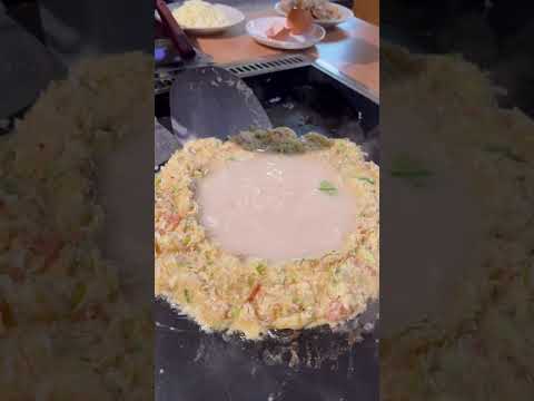 The visuals are the worst! The taste is great! Japanese iron plate pancake monjayaki