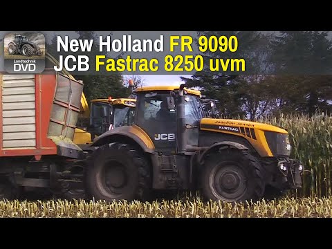 Schlammschlacht in der Maisernte New Holland FR 9090 uvm