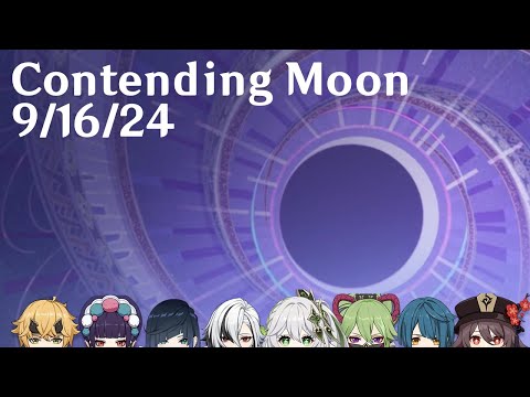 Genshin Impact - 36 star Spiral Abyss - Contending Moon 9/16/24