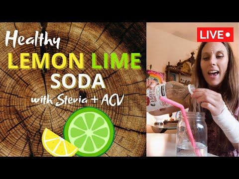 Healthy Lemon/Lime Soda - ACV + Stevia drink recipe