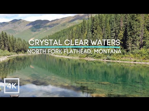 Peaceful Sounds of a Crystal Clear Mountain River: Nature Therapy for Relaxation or Sleeping 4K UHD