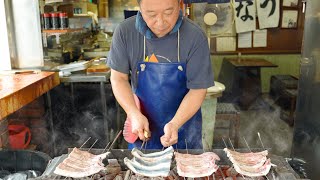 うなぎ田代に朝5時30分から密着。早捌き、串打ち、焼きの職人技術。日本一の鰻の行列。Japanese Food ,GRILLED EEL cook's day