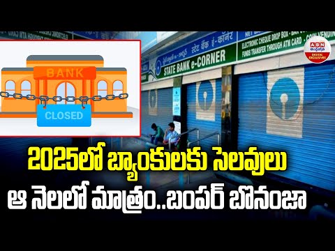 2025 లో బ్యాంకులకు సెలవులు.. ఈ నెలలో | Bank holidays In 2025 | ABN Digital