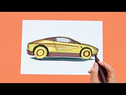 How to draw Tesla Robotaxi